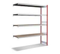 BITO Bito Grand ensemble de rayonnages / 350kg 2499x2016x624 Panneau d'aggloméré 4 niveaux RAL3000 Quantité:1