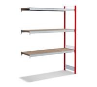 BITO Bito Grand meuble à étagères kit d'extension / 350kg 1999x1512x524 Panneau d'aggloméré 3 niveaux RAL3000 Quantité:1