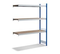 BITO Bito Grand meuble à étagères kit d'extension / 350kg 1999x1512x524 Panneau d'aggloméré 3 niveaux RAL5010 Quantité:1