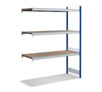 BITO Bito Grand meuble à étagères kit d'extension / 350kg 1999x1512x624 Panneau d'aggloméré 3 niveaux RAL5010 Quantité:1