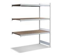 BITO Bito Grand meuble à étagères kit d'extension / 350kg 1999x1512x824 Panneau d'aggloméré 3 niveaux RAL7035 Quantité:1