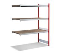 BITO Bito Grand meuble à étagères kit d'extension / 350kg 1999x1512x824 Panneau d'aggloméré 3 niveaux RAL3000 Quantité:1