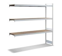 BITO Bito Grand meuble à étagères kit d'extension / 350kg 1999x2016x524 Panneau d'aggloméré 3 niveaux RAL7035 Quantité:1