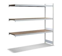 BITO Bito Grand meuble à étagères kit d'extension / 350kg 1999x2016x624 Panneau d'aggloméré 3 niveaux RAL7035 Quantité:1