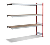 BITO Bito Grand meuble à étagères kit d'extension / 350kg 1999x2016x624 Panneau d'aggloméré 3 niveaux RAL3000 Quantité:1