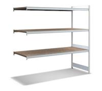 BITO Bito Grand meuble à étagères kit d'extension / 350kg 1999x2016x824 Panneau d'aggloméré 3 niveaux RAL7035 Quantité:1