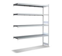 BITO Bito Grand Rayonnage Ensemble de rayonnages supplémentaires / 350kg 2499x2016x524 Tablette 4 niveaux RAL7035 Quantité:1