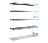 BITO Bito Grand Rayonnage Ensemble de rayonnages supplémentaires / 350kg 2499x2016x624 Tablette 4 niveaux RAL5010 Quantité:1