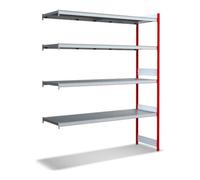 BITO Bito Grand Rayonnage Ensemble de rayonnages supplémentaires / 350kg 2499x2016x624 Tablette 4 niveaux RAL3000 Quantité:1