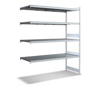 BITO Bito Grand Rayonnage Ensemble de rayonnages supplémentaires / 350kg 2499x2016x824 Tablette 4 niveaux RAL7035 Quantité:1
