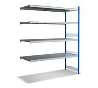 BITO Bito Grand Rayonnage Ensemble de rayonnages supplémentaires / 350kg 2499x2016x824 Tablette 4 niveaux RAL5010 Quantité:1