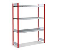 BITO Bito Grand rayonnage Grundfeld Set / 350kg 1999x1562x524 Rayonnage 3 niveaux RAL3000 Quantité:1