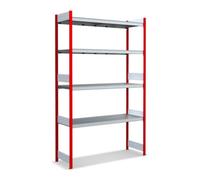 BITO Bito Grand rayonnage Grundfeld Set / 350kg 2499x1562x524 4 niveaux Rayonnage RAL3000 Quantité:1