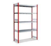BITO Bito Grand rayonnage Grundfeld Set / 350kg 2499x1562x624 Tablette 4 niveaux RAL3000 Quantité:1