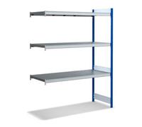 BITO Bito Grande étagère étagère étagère Unité d'extension Set / 350kg 1999x1512x624 3 niveaux étagère étagère RAL5010 Quantité:1