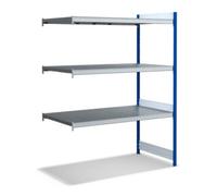 BITO Bito Grande étagère étagère étagère Unité d'extension Set / 350kg 1999x1512x824 3 niveaux étagère étagère RAL5010 Quantité:1