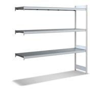 BITO Bito Grande étagère étagère étagère Unité d'extension Set / 350kg 1999x2016x524 3 niveaux étagère étagère RAL7035 Quantité:1