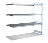 BITO Bito Grande étagère étagère étagère Unité d'extension Set / 350kg 1999x2016x824 3 niveaux étagère étagère RAL5010 Quantité:1