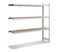 BITO Bito grande étagère kit d'extension / 350kg 1999x2016x524 Panneau d'aggloméré galvanisé à 3 niveaux Quantité:1
