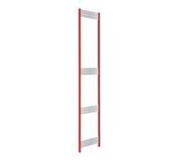 BITO Echelles pour rayonnages à tablettes H 2500 rouge feu Bito RAL 3000 Quantité:1