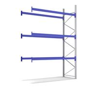 BITO Ensemble de rayonnages à palettes Bito P2 avec 3 niveaux H4000xP1100xL2790 mm 800 kg, non assemblé bleu gentiane Quantité:1