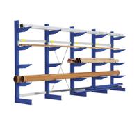 BITO Rayonnages cantilever Bito type S l 5376 x p 990 x H 2500 bleu gentiane Bito RAL 5010 Quantité:1