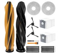 Bitone L40s Pro Ultra Accessoires pour Dreame X50 Ultra Complete/ L40s Pro Ultra / L50 Pro Ultra Pièces de Rechange X50 2 Brosse Principale 2 Sacs à Poussière 2 Chiffons 2 Filtres 2 Brosse Latérale