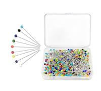 Bitone Lot de 300 Épingles Multicolores Rondes,Épingles à tête en Verre, pour Mercerie,Patchwork,Bijoux,Décoration,Couture et Loisirs Créatifs 38 mm - 3 mm