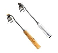 Bitong Arrache Mauvaise Herbes Jardinage, Lot De 2 Désherbeurs De Jardin, Désherb EUR en Acier Inoxydable, Outil Arrache Mauvaises Herbes, Extracteur Mauvaises Herbes, Désherbage Révolutionnaire