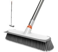 BITOPE Brosse à récurer Multi-Usage avec Long Manche, 30,5 cm de Large, Brosse à Poils durs pour Nettoyer Le béton, Usage extérieur Robuste pour Nettoyer Le Sol, la Salle de Bain, Le carrelage, la