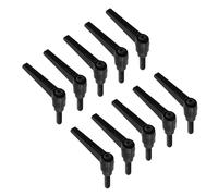 Bitray Lot de 10 poignées à levier de serrage réglables M8 x 25 mm