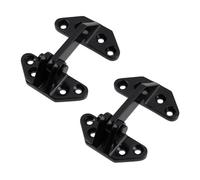 Bitray Lot de 2 charnières de trappe marine en acier inoxydable 316 de 9,1 x 7,4 cm - Noir