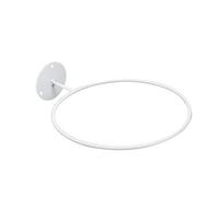 Bitray Lot de 2 supports muraux pour ballons de football, basket-ball, volleyball Blanc