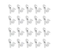 Bitray Lot de 20 crochets à griffe pour grosse caisse