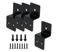 Bitray Lot de 4 supports de barricade de porte 30 mm x 24 m pour grange, portail et garage