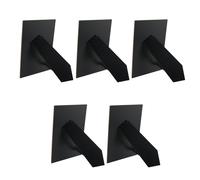Bitray Lot de 5 chevalets de rechange pour cadre photo - Noir - 12,7 x 17,8 cm