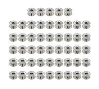 Bitray Lot de 50 bobines métalliques pour machine à coudre