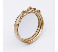 Bitray Miroir mural vintage décoratif à suspendre 10,7 cm de diamètre Petit miroir mural rond doré
