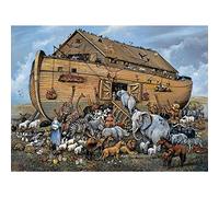 Bits and Pieces 500 pièces Jigsaw Puzzle pour Adultes L'ARCHE DE NOÉ 500 Pc Bateau et Animaux Jigsaw par L'Artiste Ruane Manning