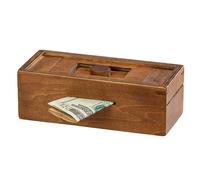 Bits and Pieces - Cachez Votre Argent - Puzzle de la Boîte Secrete - Casse-Tête en Bois avec Subdivisions - Jeu de Cerveau pour Les Adultes