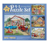 Bits and Pieces - Multi Pack de quatre (4) - 300 pièces de puzzles pour adultes - 300 pièces - Impressions en couleur incluses par l'artiste Kay Lamb Shannon