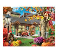Bits and Pieces - Puzzle de 2000 pièces pour Adultes - 45,7 x 61 cm - La Maison des Érables - Grand Puzzle coloré d'automne de 2000 pièces par Alan Giana - 70 x 10 cm