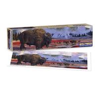 Bits and Pieces Puzzles de 1000 pièces pour adultes - Bison de Yellowstone - Grand puzzle de 33 x 96,5 cm - 1 000 pièces - Parc national de Yellowstone - No 2 pièces identiques
