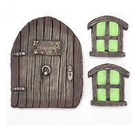 Bits and Pieces - Statues d'arbre Miniatures phosphorescentes pour Porte et fenêtres - Décoration d'arbre - Sculpture de Jardin et Jardin - GNOME Mystique