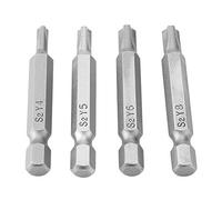 Bits de tournevis de type Zenithaur Y, Triangle 4PCS - Bits magnétiques en forme avec arbre hexagonal de 1/4 pouces pour les tournevis électriques