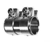 BITS4REASONS E-Tech Nouveau MODÈLE RACCORDEMENT/RACCORD DE Tuyau D'ÉCHAPPEMENT RÉGLABLE Heavy Duty 44MM À 46MM, 90MM Long EC008