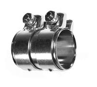BITS4REASONS E-Tech Nouveau MODÈLE RACCORDEMENT/RACCORD DE Tuyau D'ÉCHAPPEMENT RÉGLABLE Heavy Duty 53MM À 55MM, 80MM Long EC012