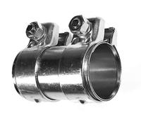 BITS4REASONS E-Tech Nouveau MODÈLE RACCORDEMENT/RACCORD DE Tuyau D'ÉCHAPPEMENT RÉGLABLE Heavy Duty 58MM À 60MM, 130MM Long EC015