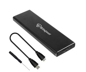 Bitsjour Boîtier SSD pour MacBook Air SSD 6 + 12 broches Apple 2010 2011 MacBook Air SSD A1370 EMC 2393/2471, A1369 EMC 2392/2469, USB 3.0 avec sac de rangement