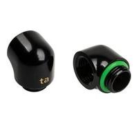 Bitspower Touchaqua Adapter 90 Grad G1/4 Zoll AG Auf G1/4 Zoll IG - 2er Pack, Schwarz